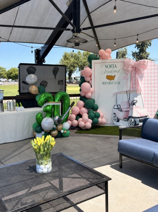 Birthday party at Haggin Oaks's The Hang Out at the Driving Range.